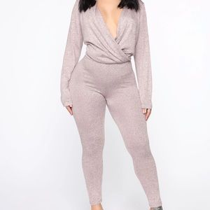 Casual Pant Set - Mauve